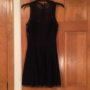 Armani exchange black lace dress